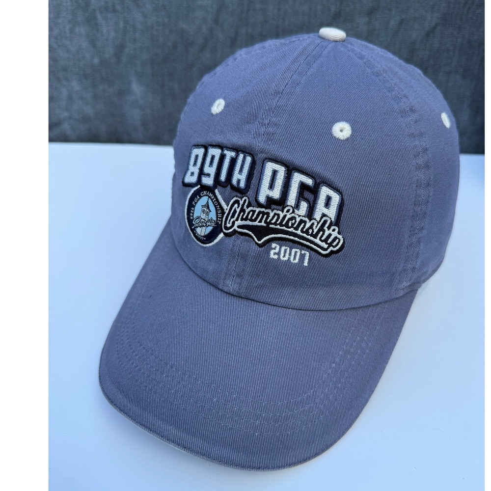 AHEAD Vintage 89th PGA Championship 2007 Strapback Golf Hat Cap Blue Adjustable